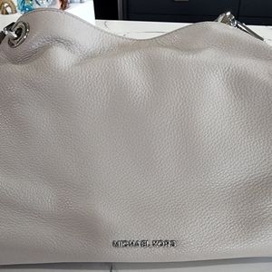 Michael Kors Light slate grey Raven shoulder bag